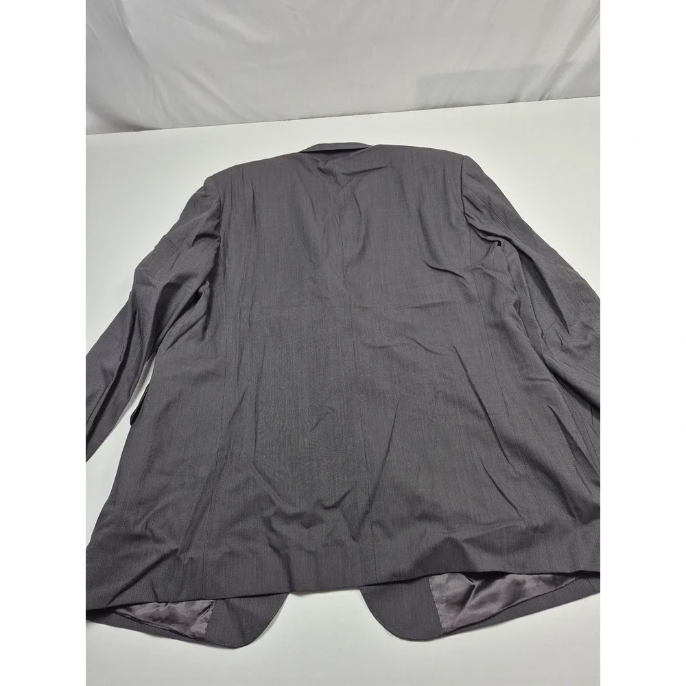 Zanieri Suit Mens 50 Long Gray Wool 2 Piece 44x36 Super 100s Reda Italy NWT FLAW